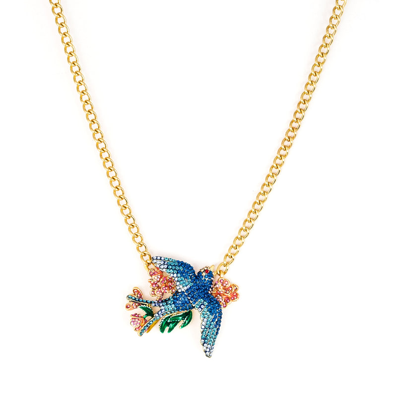Floral Swallow Necklace