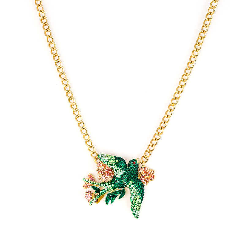 Floral Swallow Necklace