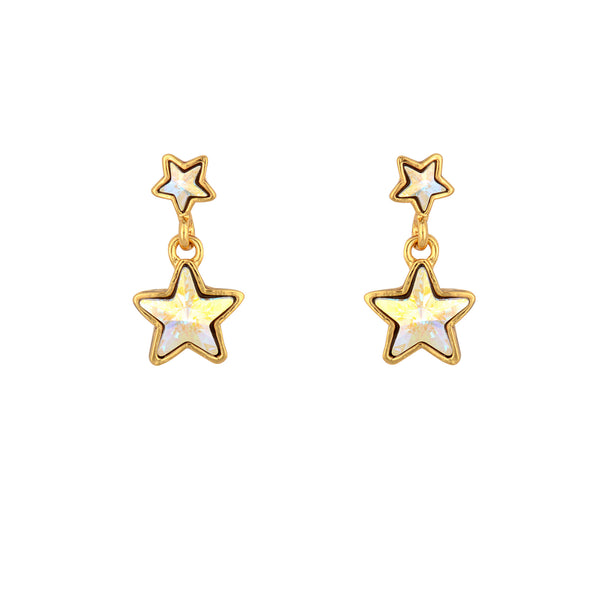 Dainty Double Star Earrings