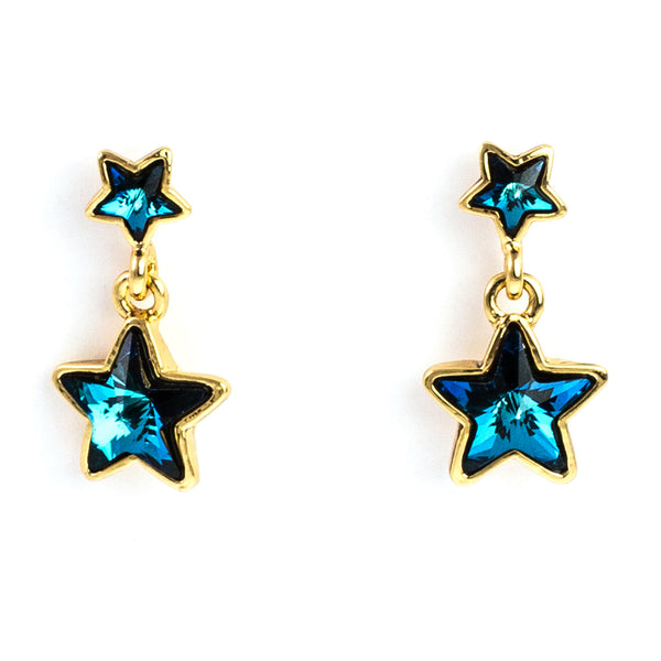 Dainty Double Star Earrings