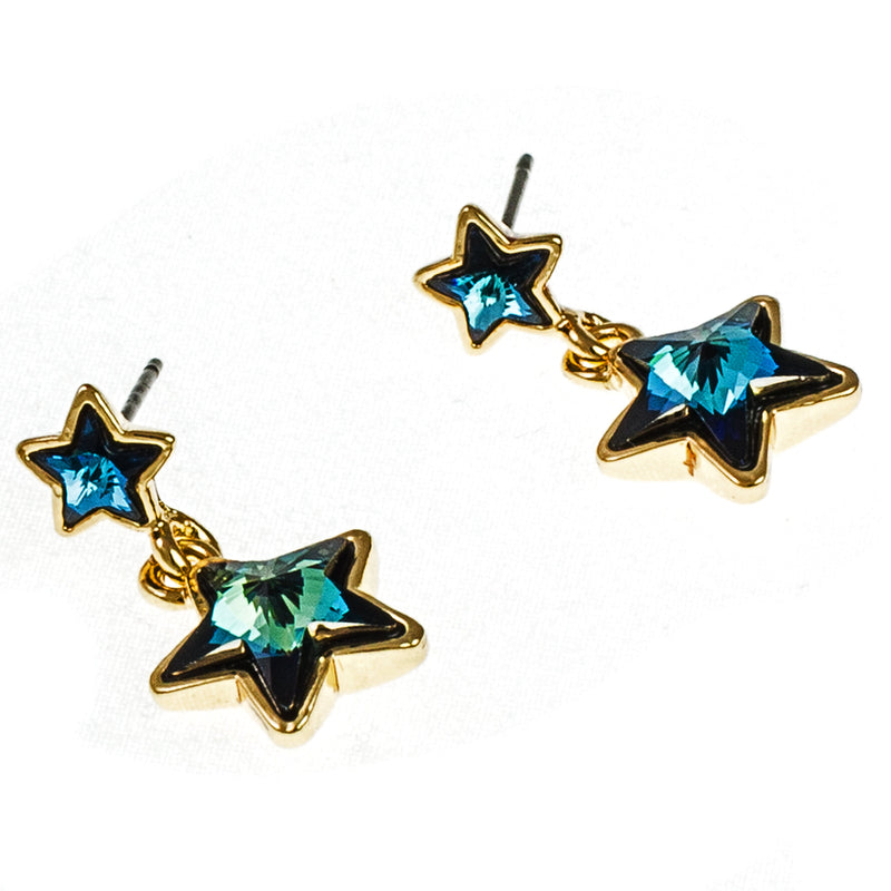 Dainty Double Star Earrings