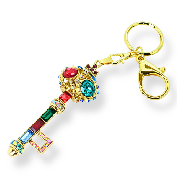 Crystal Key Keyring