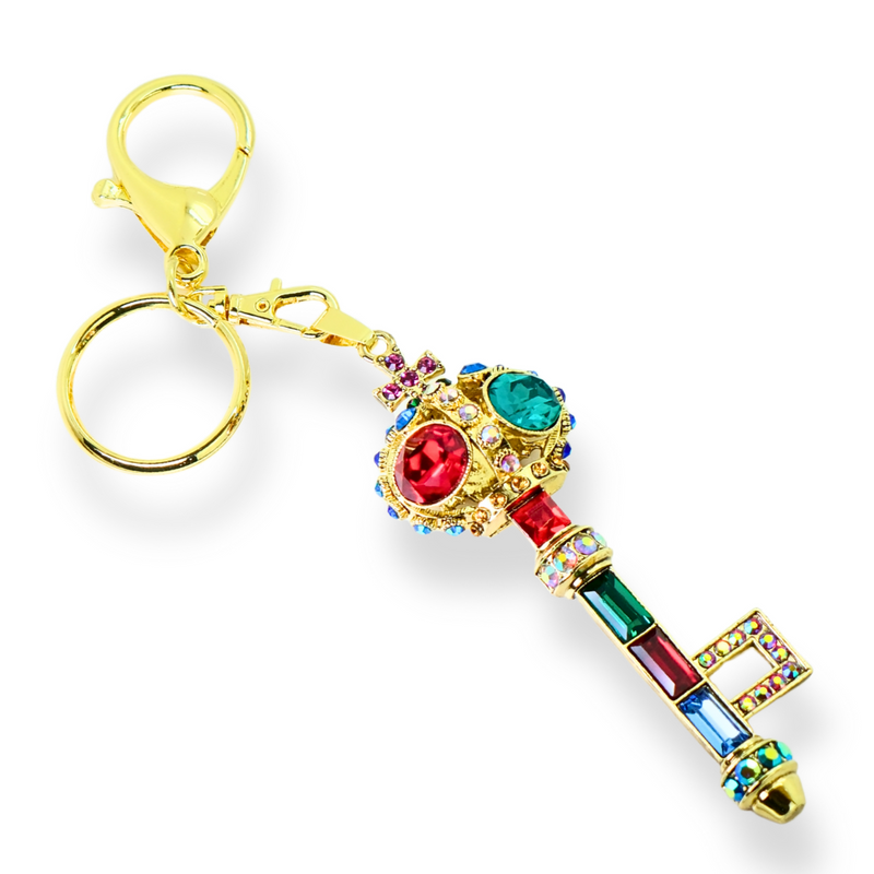 Crystal Key Keyring
