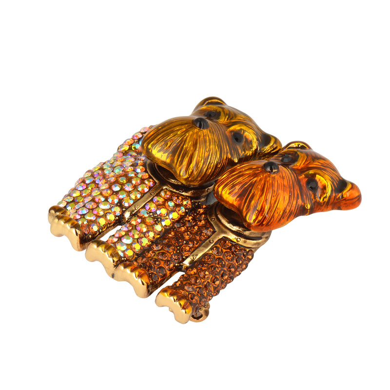Twin Terrier Brooch