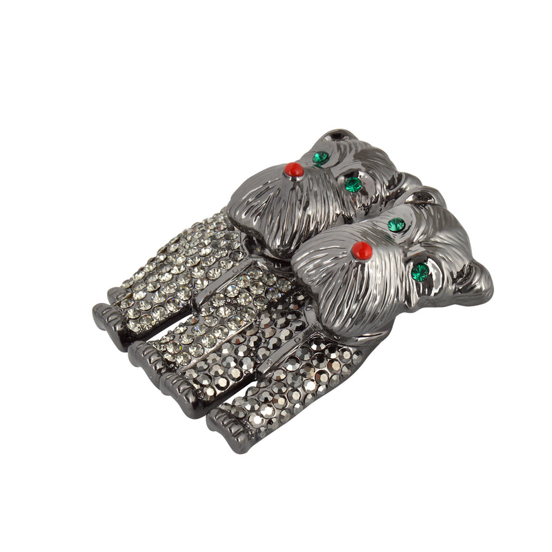 Twin Terrier Brooch