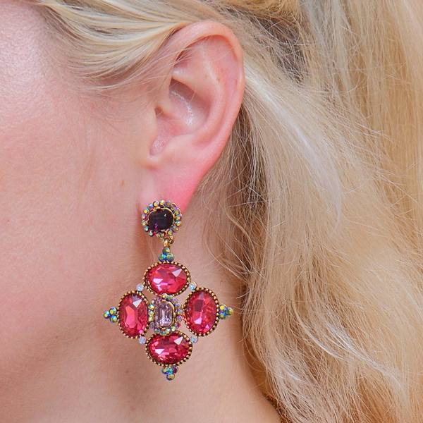 Oval Drop Earrings