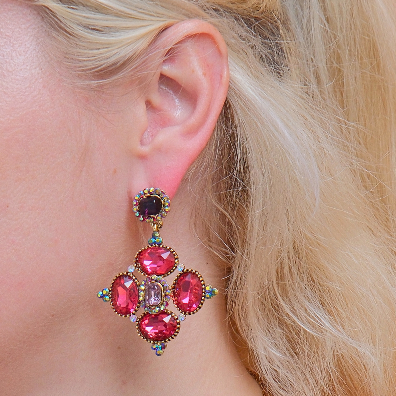 Oval Drop Earrings