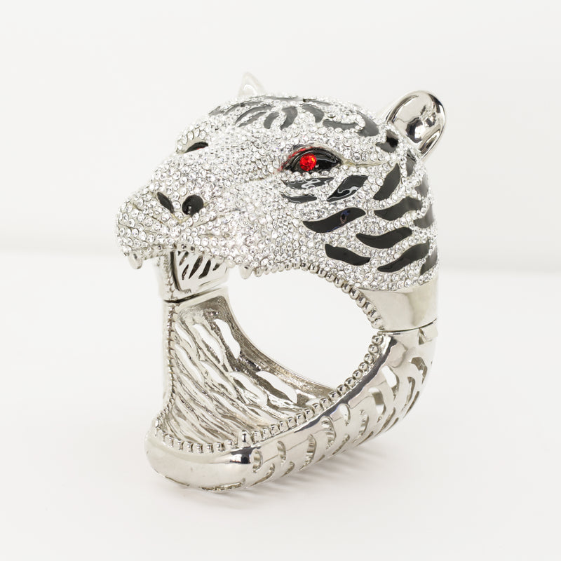 Large Crystal Tiger Cuff