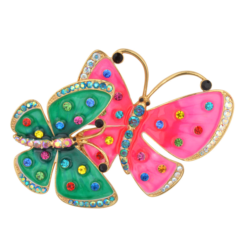 Whimsical Butterflies Brooch
