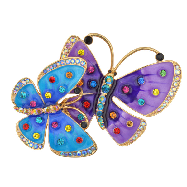 Whimsical Butterflies Brooch