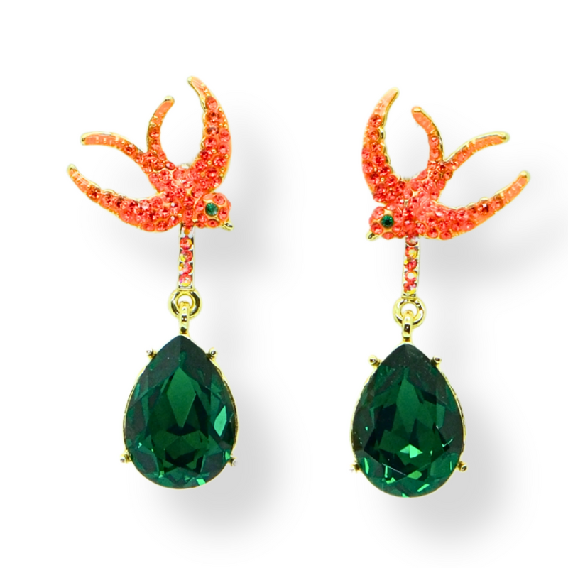Flying Swallow Earrings