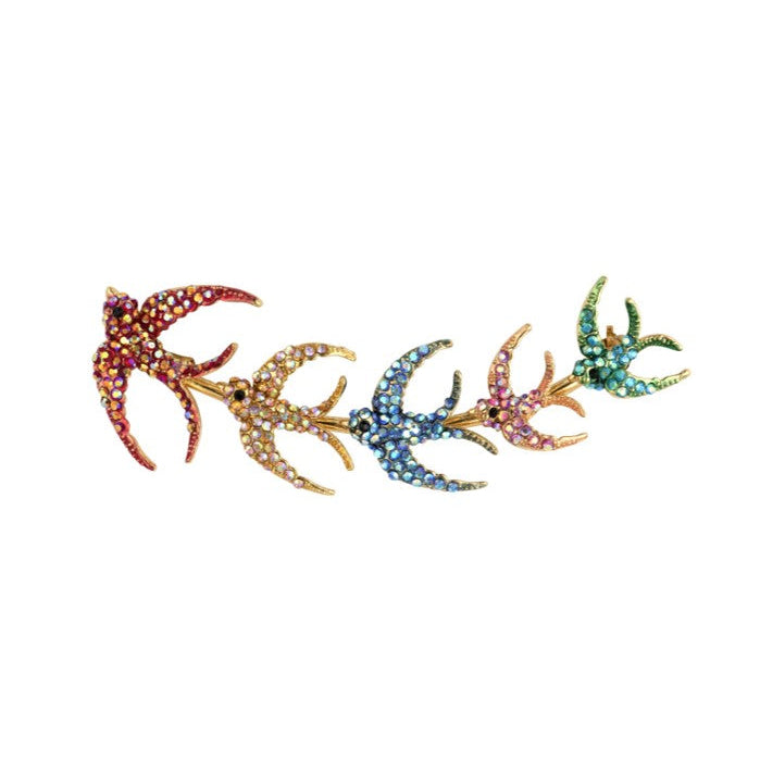 Flying Swallows Brooch
