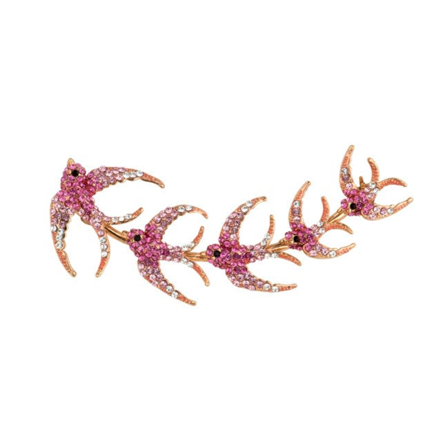Flying Swallows Brooch