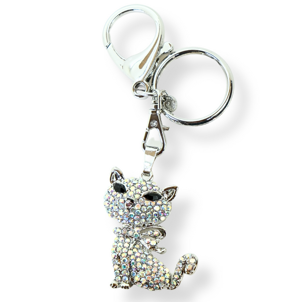 Crystal Cat Keyring