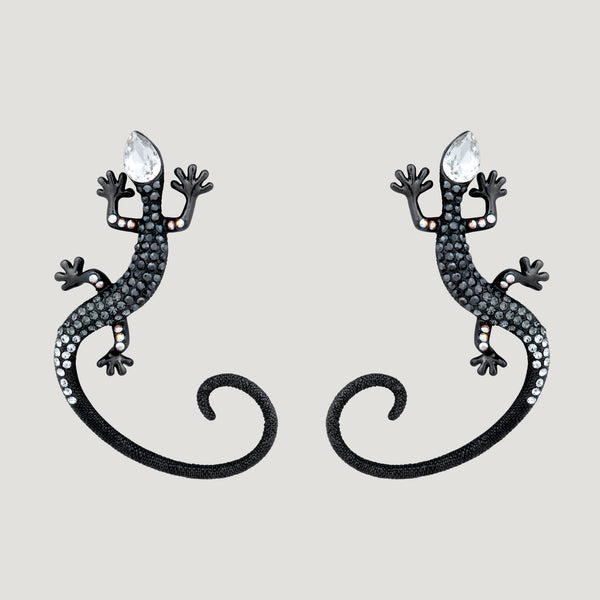 Crystal Desert Lizard Earrings