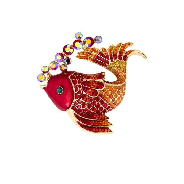 Iridescent Fish Brooch