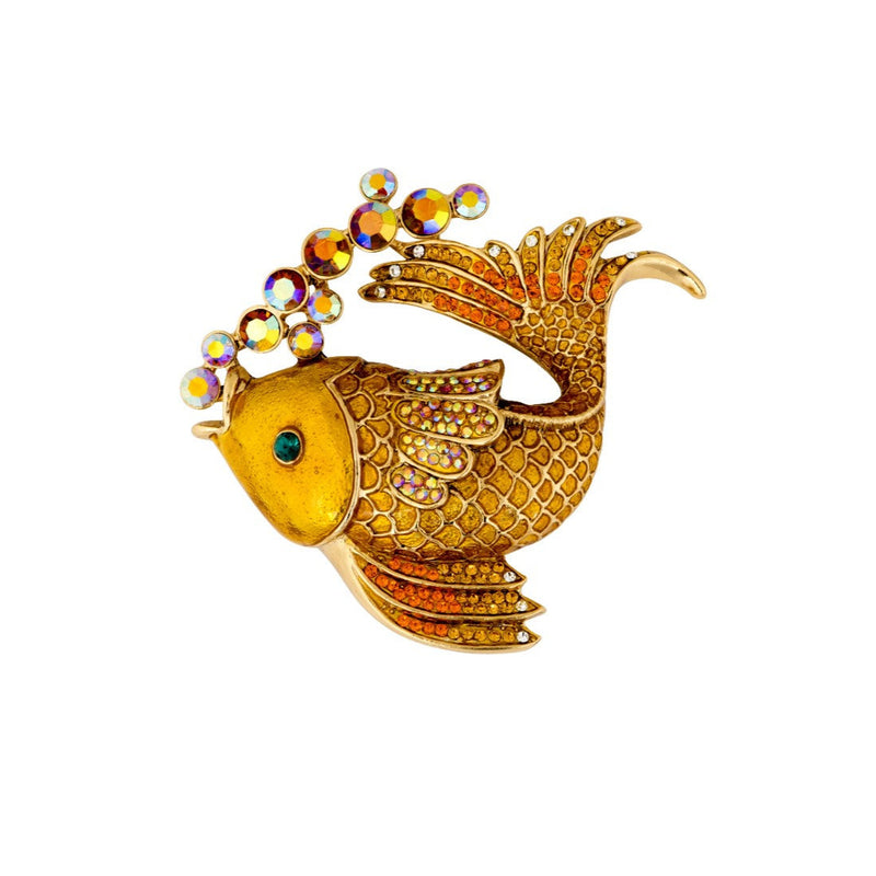 Iridescent Fish Brooch