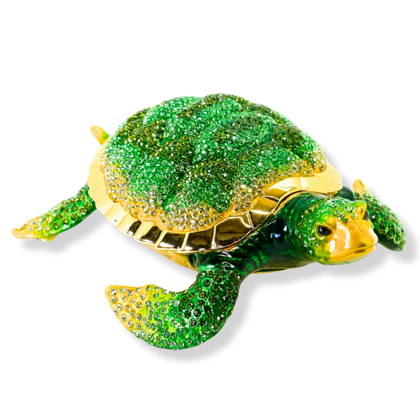 Crystal Turtle Trinket Box
