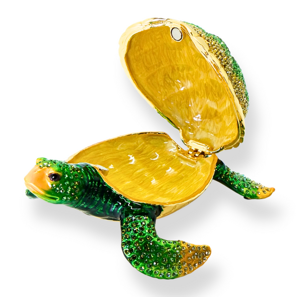 Crystal Turtle Trinket Box