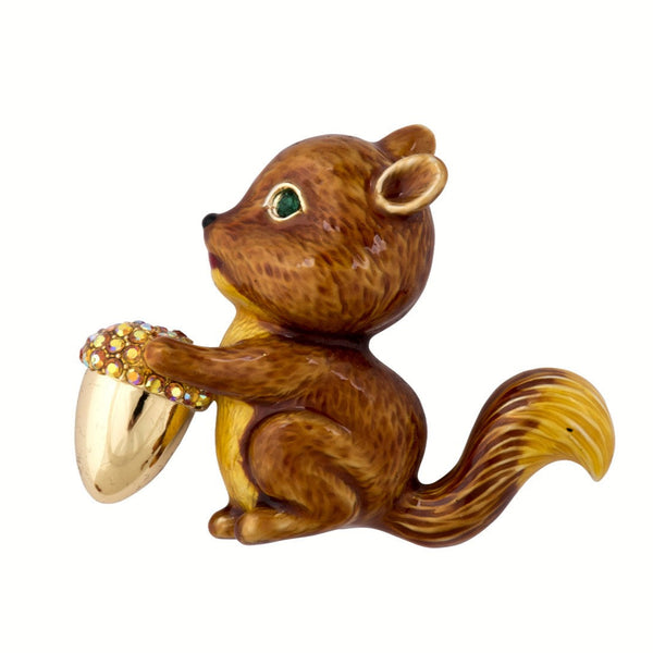Woodland Squirrel Brooch