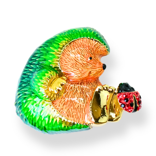 Woodland Hedgehog Brooch