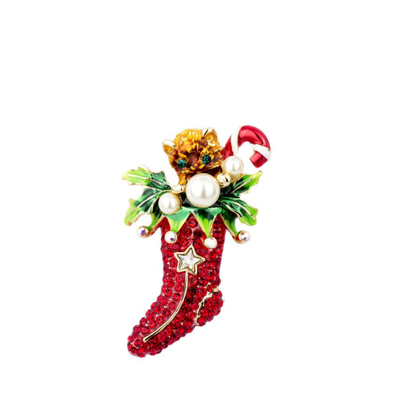 Christmas Kitten Brooch