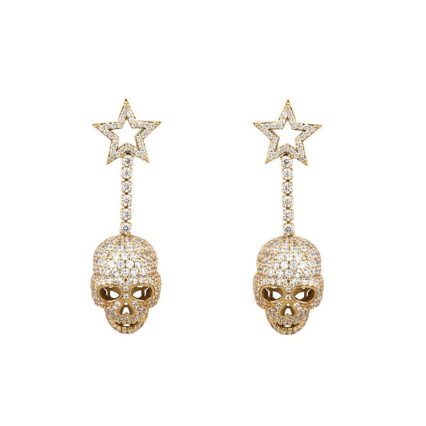 Cosmic Skull Earrings