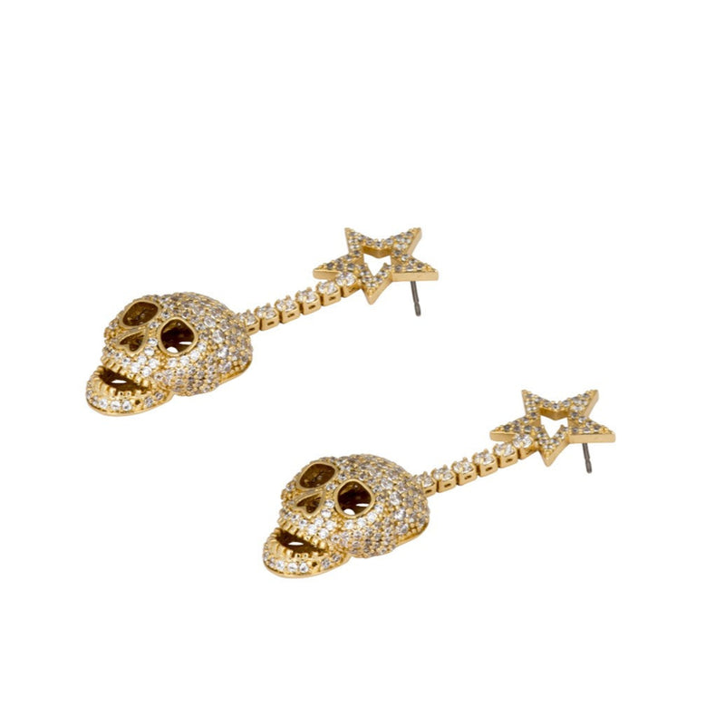 Cosmic Skull Earrings