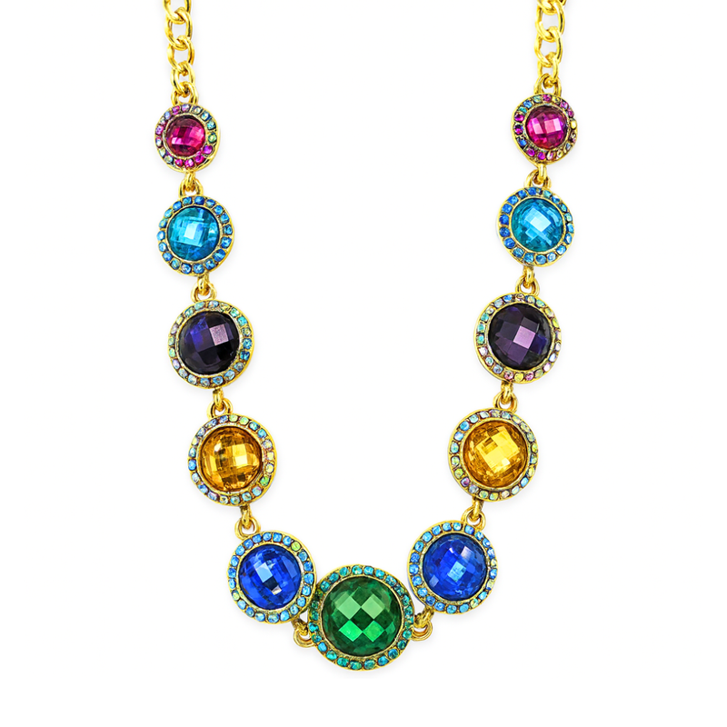 Crystal Disc Necklace