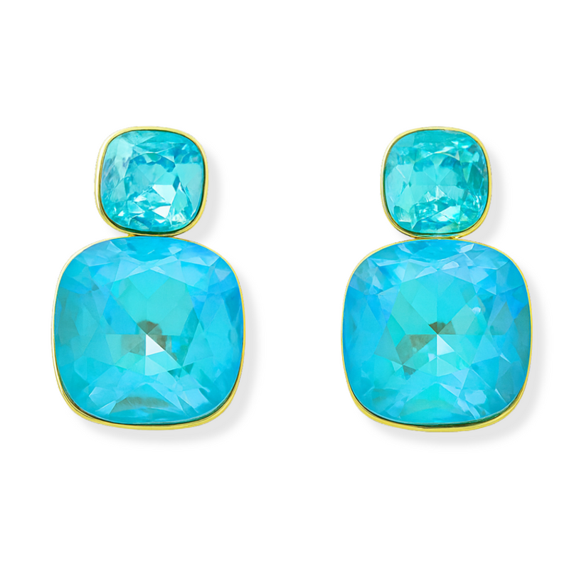 Graduated Crystal Earrings