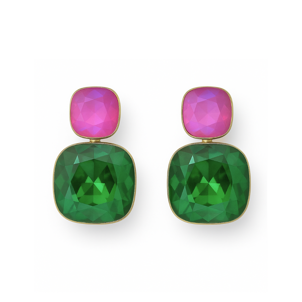 Graduated Crystal Earrings