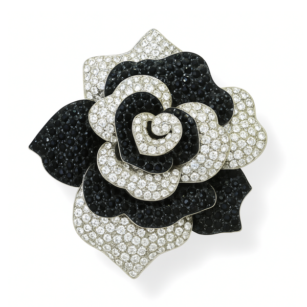 Crystal Rose Belt Buckle