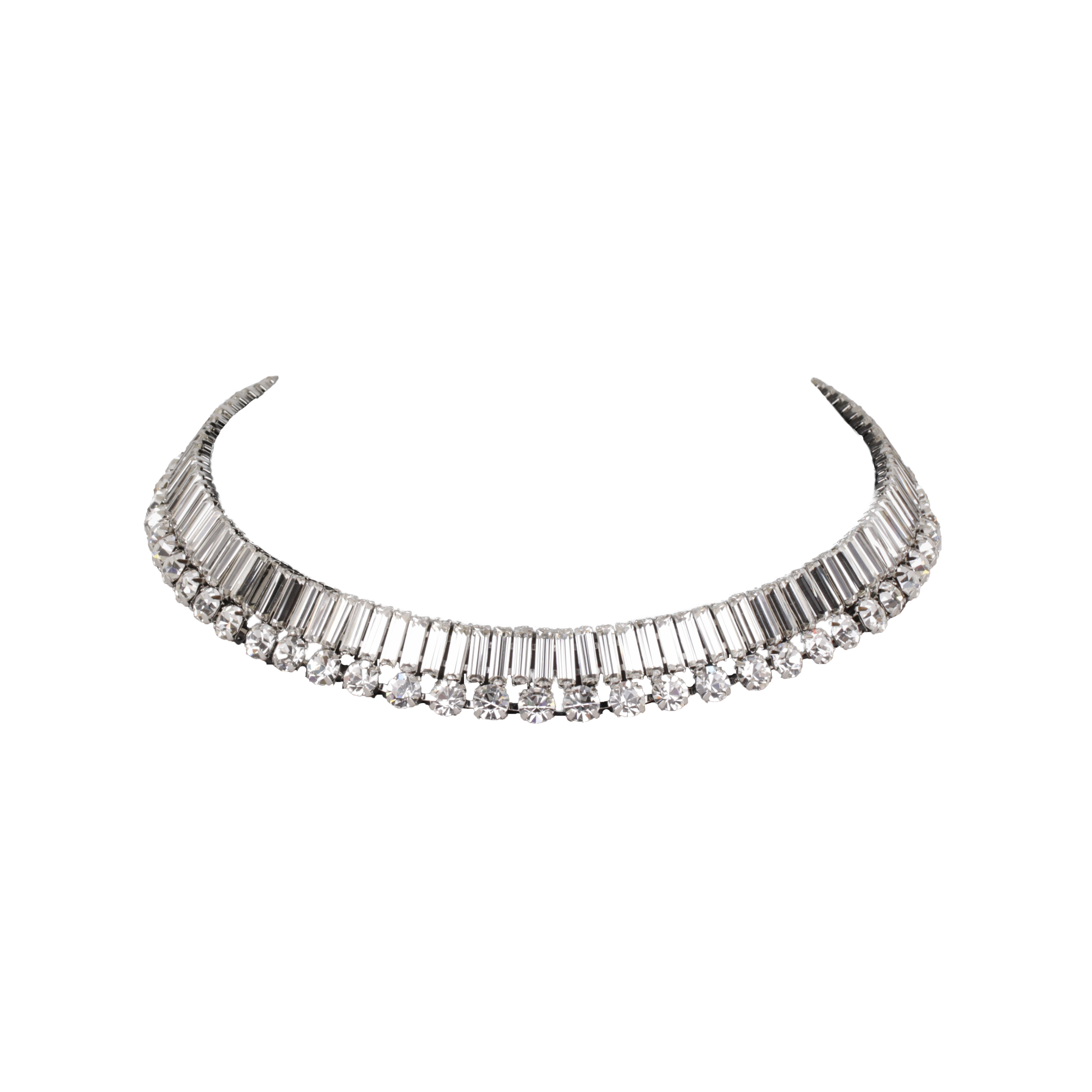 Silver 2025 collar necklace