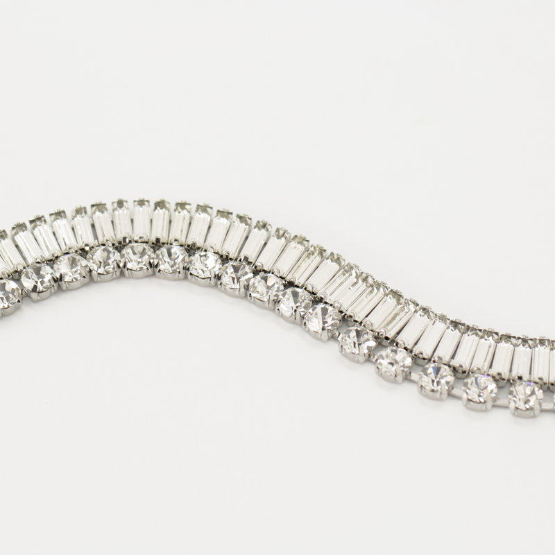 Single Row Baguette Crystal Bracelet Butler Wilson