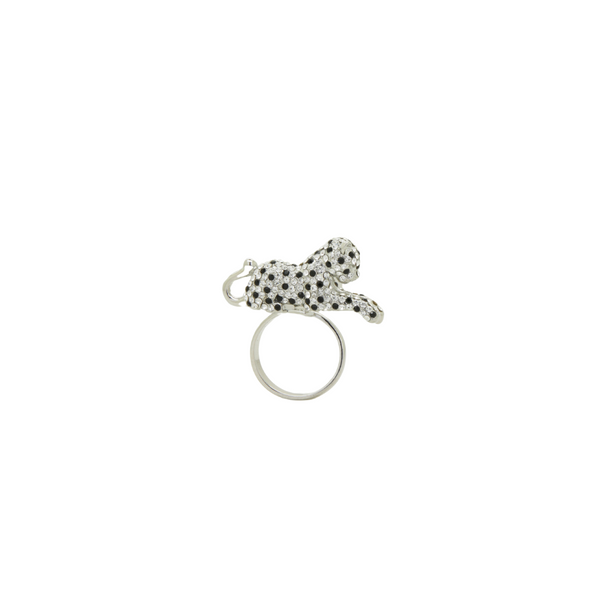 Crystal Leopard Ring