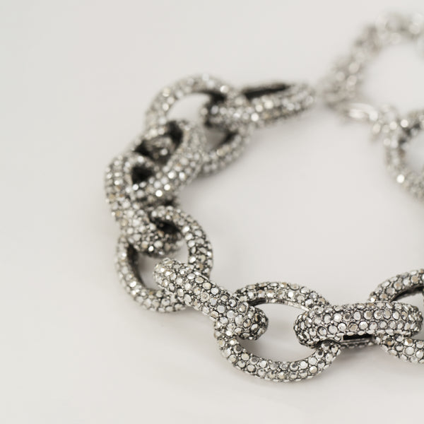 Crystal Chunky Chain Bracelet
