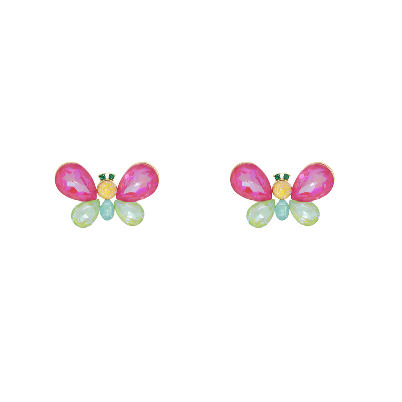 Crystal Butterfly Earrings