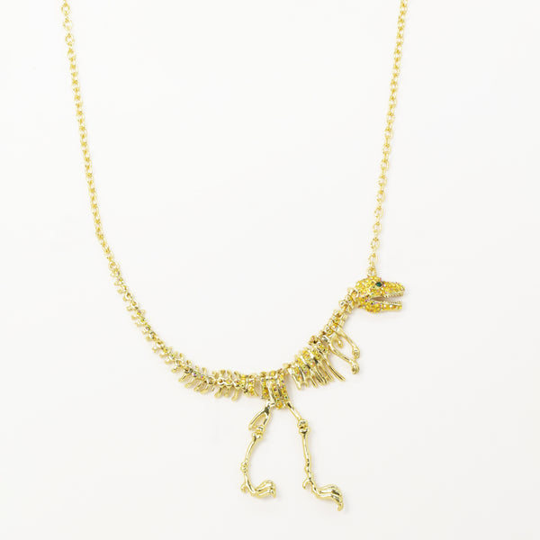 Crystal T-Rex Necklace
