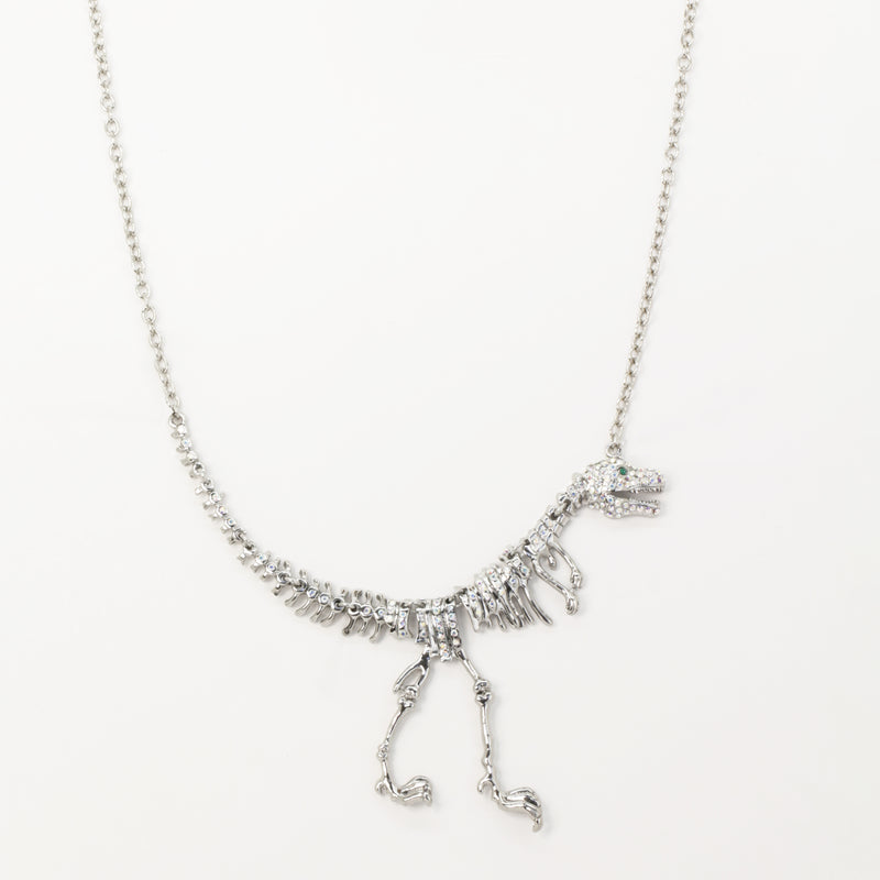 Crystal T-Rex Necklace