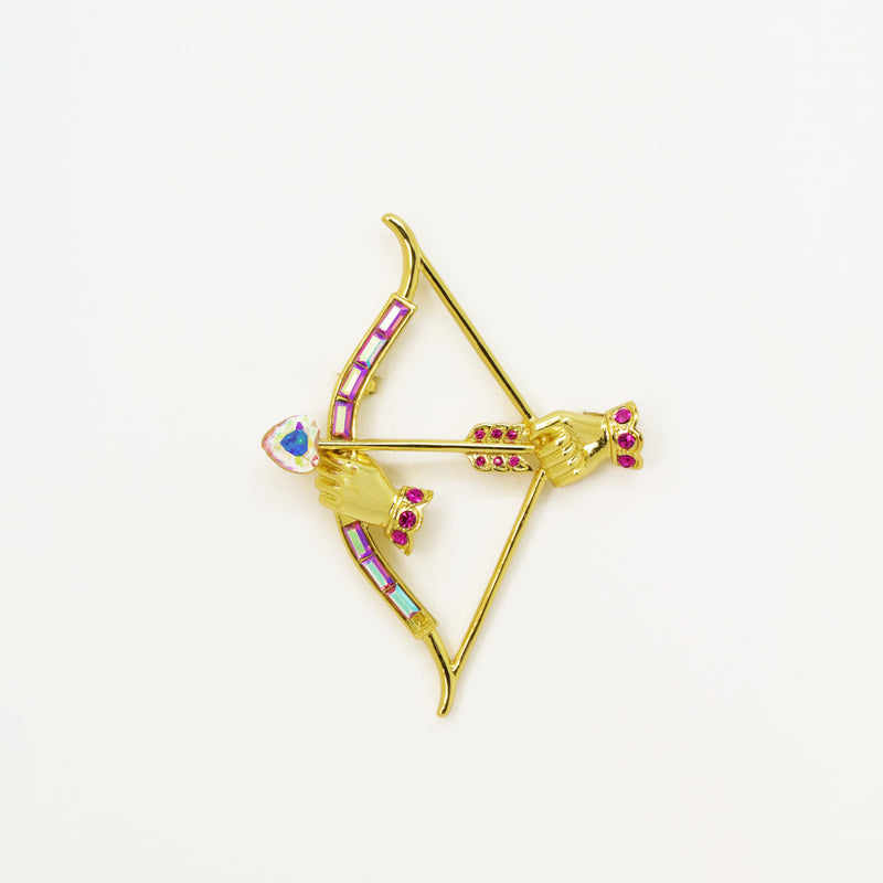 Cupids Bow and Arrow Brooch