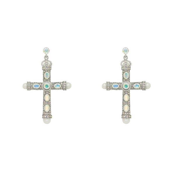 Regal Cross Earrings