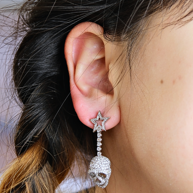 Cosmic Skull Earrings