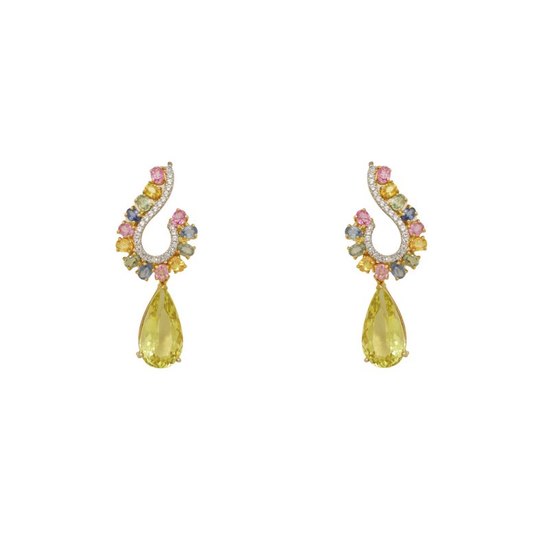 Discover 227+ lemon colour earrings latest
