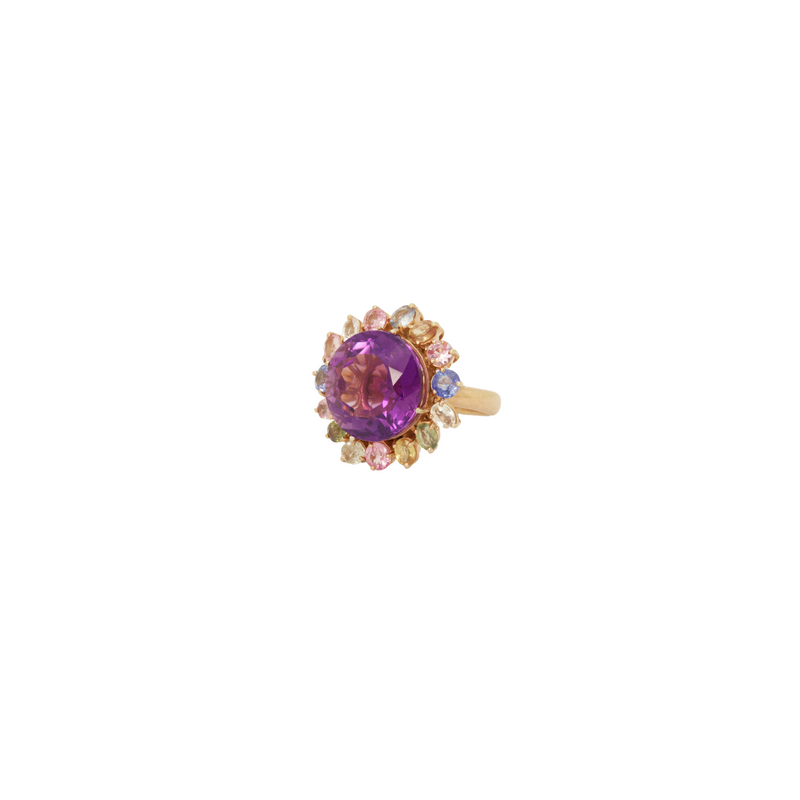 Amethyst and Sapphire Ring