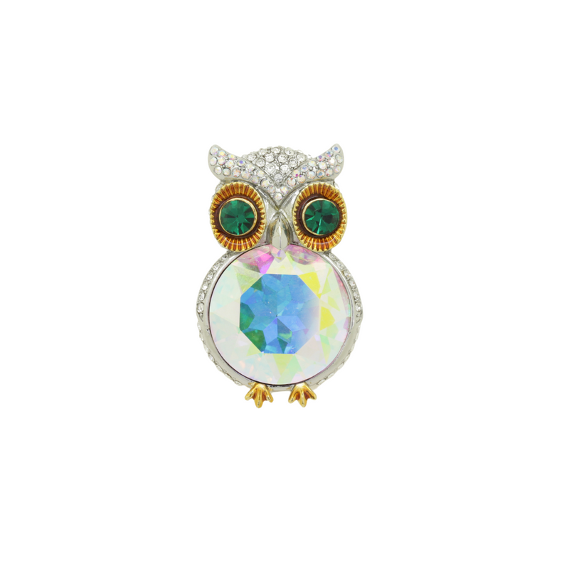 Hooting Owl Brooch