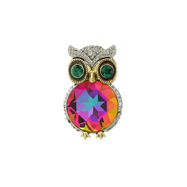 Hooting Owl Brooch