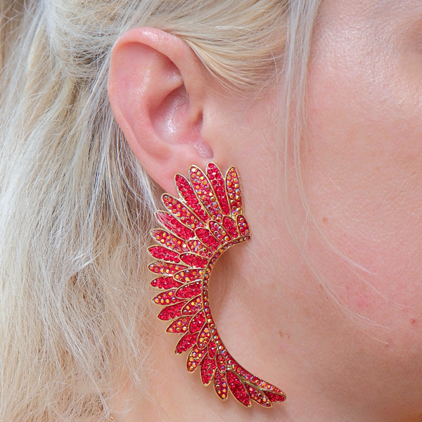 Curved Wing Earrings
