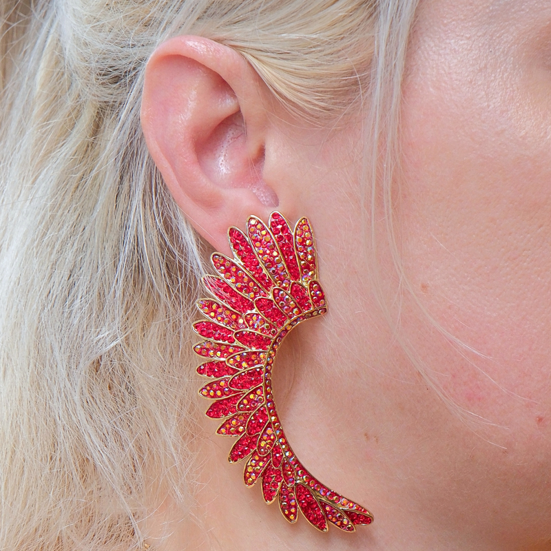 Curved Wing Earrings