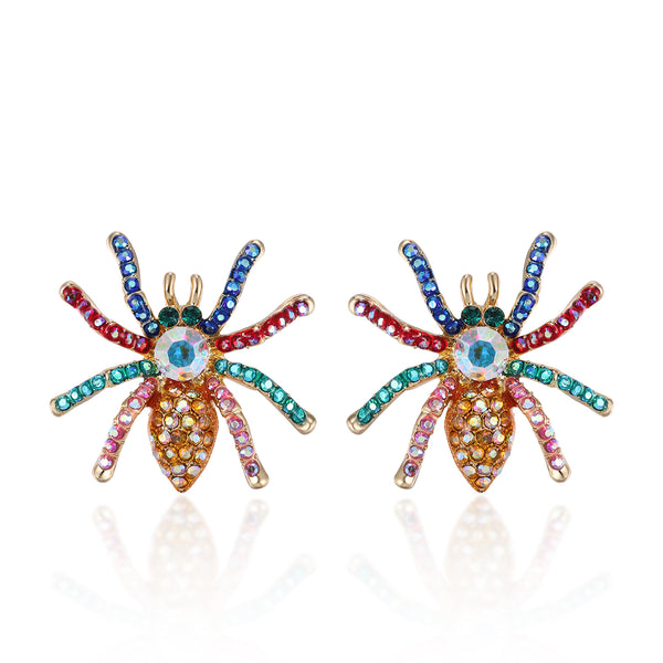 Sparkling Spider Earrings