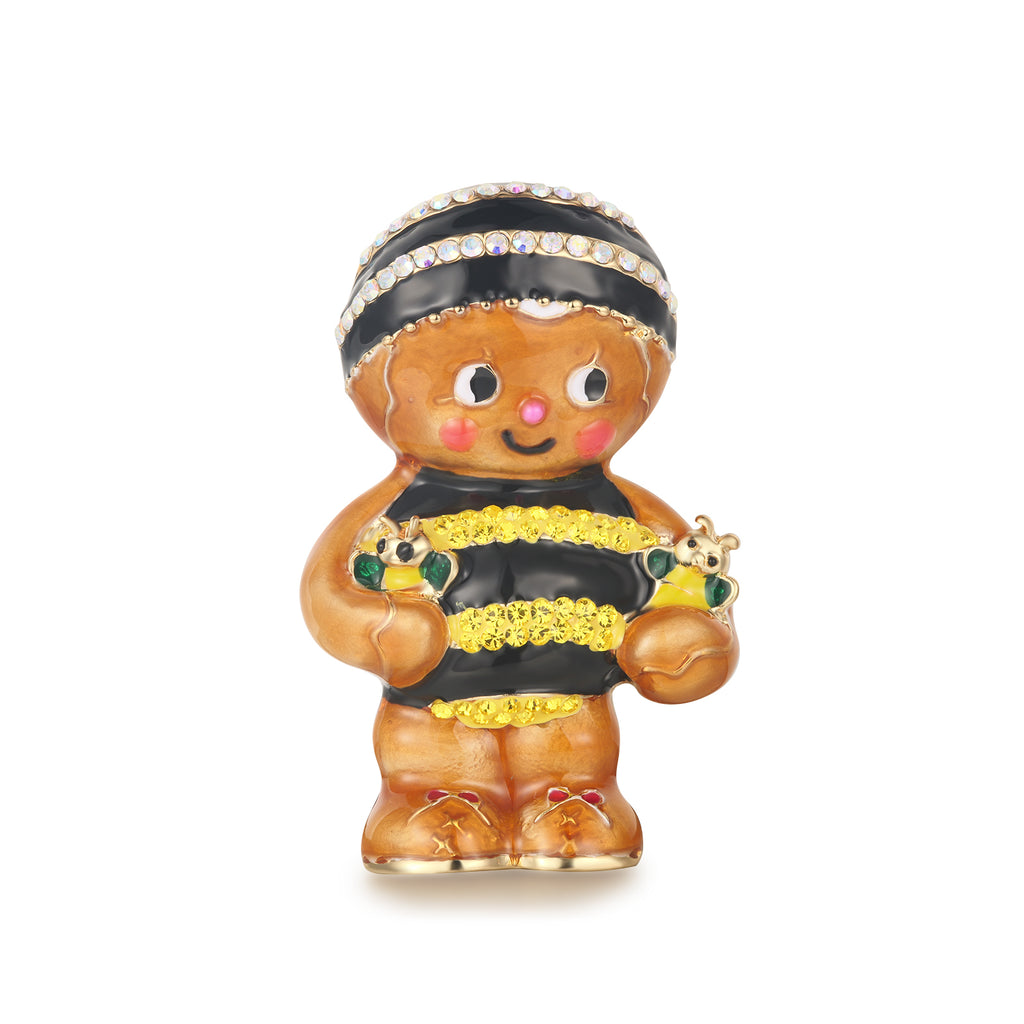 Gingerbread Man Brooch | Crystal Brooch | Butler & Wilson